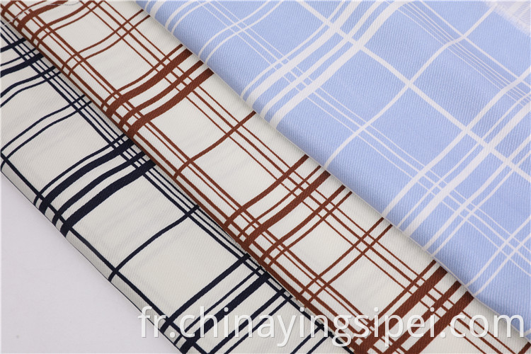 En stock Textiles à serre-serre d'impression tissu tissu d'impression de rayonne pour chemises